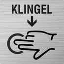 Piktogramme hier Klingeln aus Edelstahl2