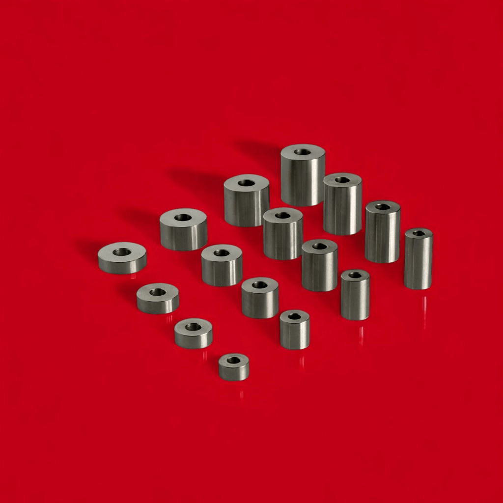 Distanzhülsen Edelstahl Basedow in 16 Größen<br>- WA: 5, 10, 15, 20 mm <br>- Ø:10, 13, 15, 18 mm<br>-  Loch-Ø: 4,1-5,2- 5,6-6,5 mm