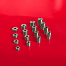 Distanzhülsen Edelstahl Basedow in 16 Größen<br>- WA: 5, 10, 15, 20 mm <br>- Ø:10, 13, 15, 18 mm<br>-  Loch-Ø: 4,1-5,2- 5,6-6,5 mm