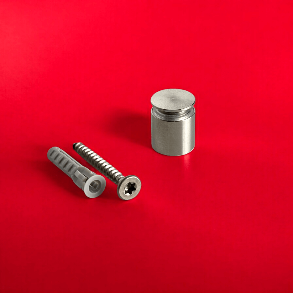 Abstandhalter Edelstahl schraubbar  in 2 Größen - List<br>- Durchmesser 14 mm <br>- Plattenbohrung 10-11 mm<br>- Plattenstärke 3-8 mm<br>- WA 13 und 25 mm <br>- Sonderbau ab 100Stck