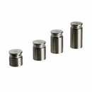 Abstandshalter Edelstahl schraubbar in 4 Größen - Pogeez<br>- Durchmesser 15 mm <br>- Plattenstärke 3-12mm <br>- Plattenbohrung 11mm<br>- WA 10, 15, 20, 25 mm <br>- Sonderbau ab 100Stck