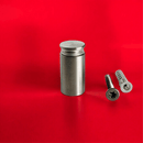 Abstandshalter Edelstahl schraubbar in 4 Größen - Pogeez<br>- Durchmesser 15 mm <br>- Plattenstärke 3-12mm <br>- Plattenbohrung 11mm<br>- WA 10, 15, 20, 25 mm <br>- Sonderbau ab 100Stck