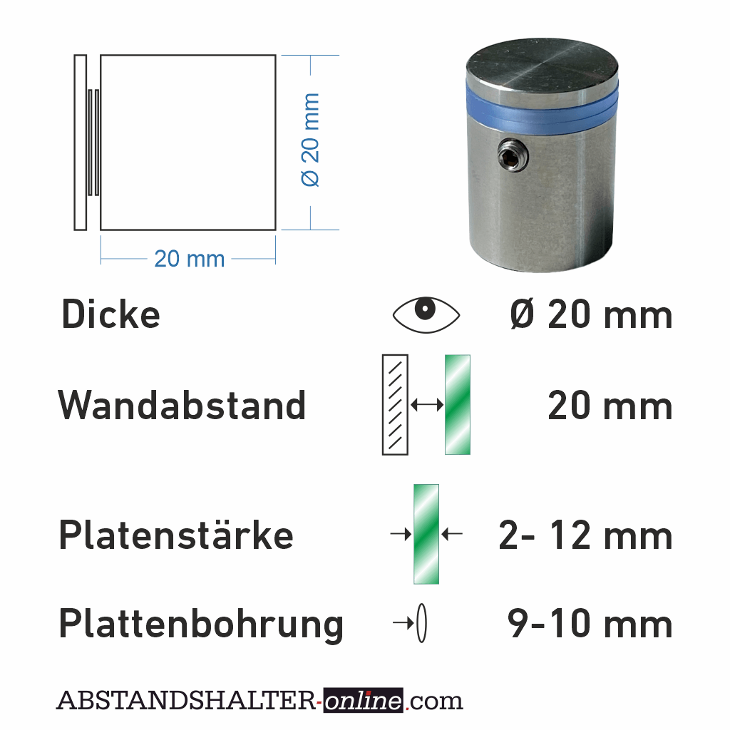 Abstandshalter edelstahl tarp 13