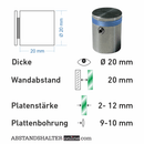 Abstandshalter edelstahl tarp 13