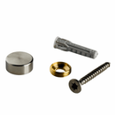 Schraubenkappen Edelstahl Gettorf in 4 Größen <br>- Kopfhöhe 5 mm <br>- flacher Kopf<br>- Ø 10, 13, 15, 18 mm <br>- Bohrung: immer 4 mm