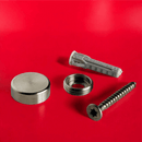 Schraubenkappen Edelstahl Gettorf in 4 Größen <br>- Kopfhöhe 5 mm <br>- flacher Kopf<br>- Ø 10, 13, 15, 18 mm <br>- Bohrung: immer 4 mm