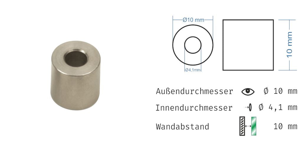 Distanzhülsen Basedow aus Edelstahl 13