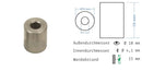 Distanzhülsen Basedow aus Edelstahl 14