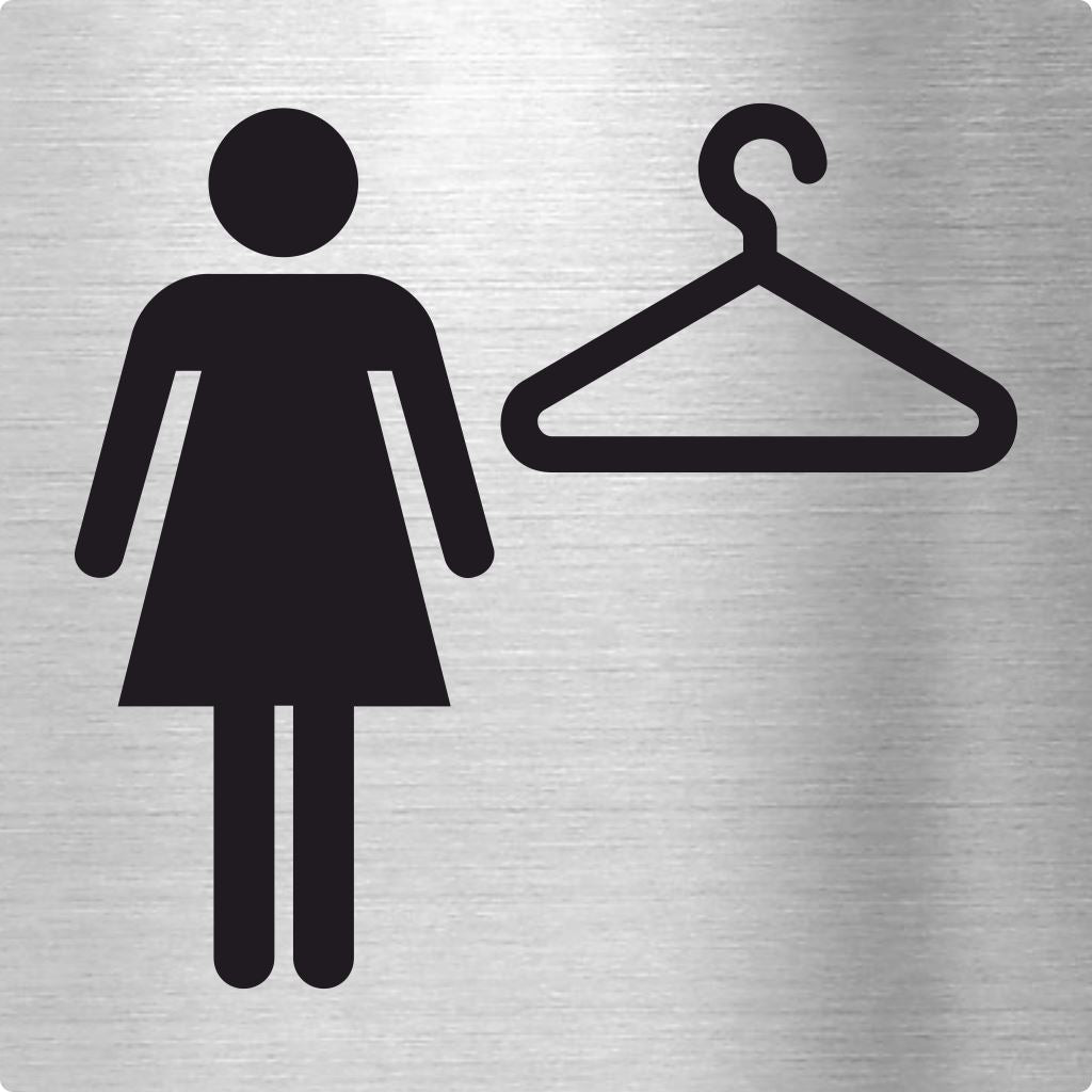 Piktogramme Umkleide Damen Pikto Edelstahl Piktogramm Umkleide Damen Pikto