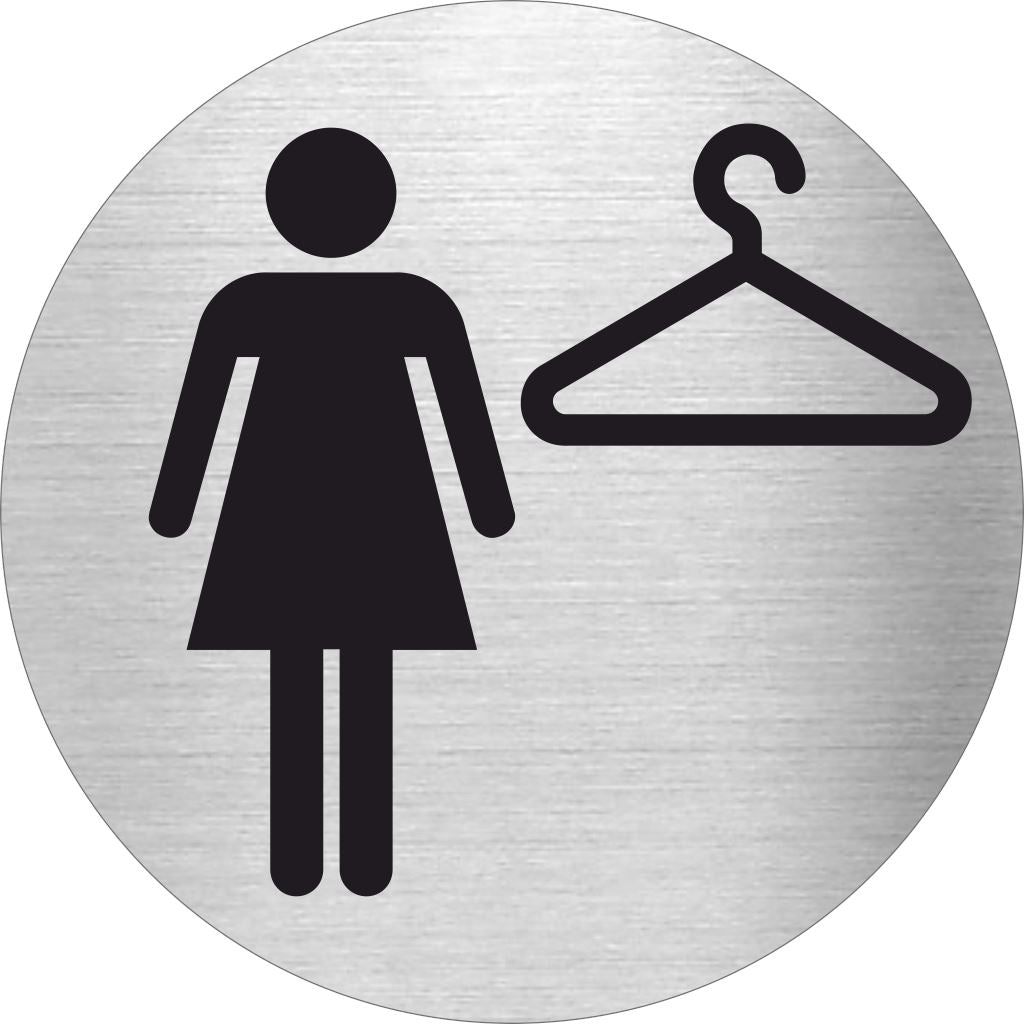 Piktogramme Umkleide Damen Pikto Edelstahl Piktogramm Umkleide Damen Pikto