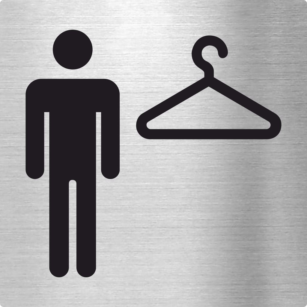 Piktogramme Umkleide Herren Pikto Edelstahl Piktogramm Umkleide Herren Pikto