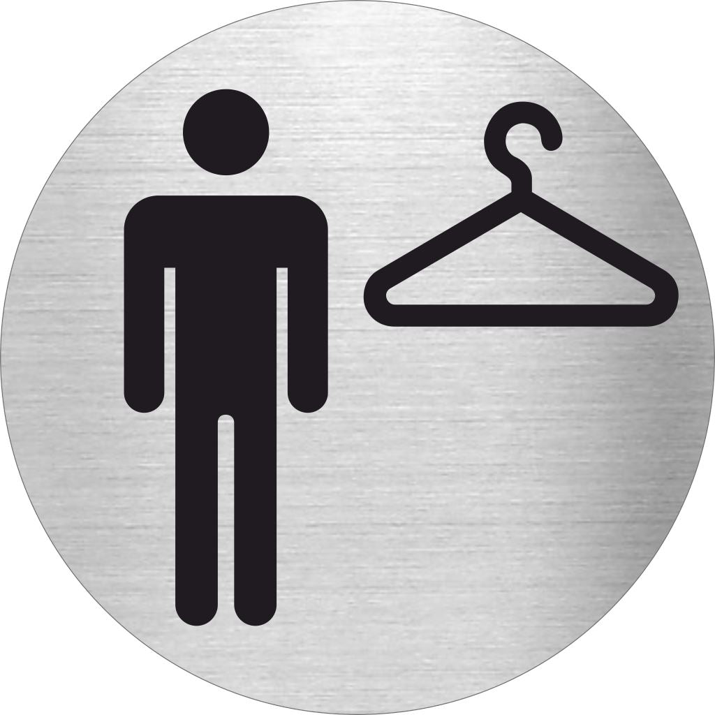 Piktogramme Umkleide Herren Pikto Edelstahl Piktogramm Umkleide Herren Pikto