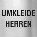 Piktogramme Umkleide Herren Edelstahl Piktogramm Umkleide Herren