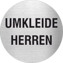 Piktogramme Umkleide Herren Edelstahl Piktogramm Umkleide Herren