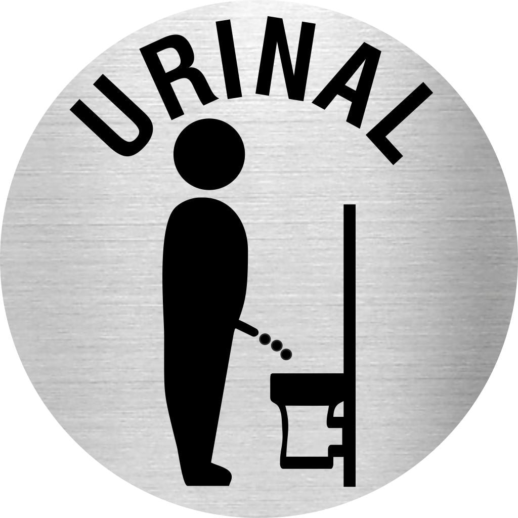 Piktogramme Urinal 2 Edelstahl Piktogramm Urinal 2 www.abstandshalter-online.com/ 