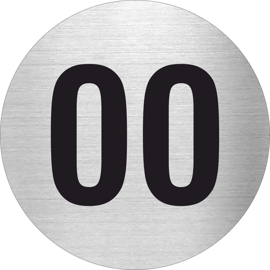 Piktogramm WC 00 aus Edelstahl Piktogramm WC 00 www.abstandshalter-online.com/ Ø60mm