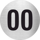 Piktogramm WC 00 aus Edelstahl Piktogramm WC 00 www.abstandshalter-online.com/ Ø60mm