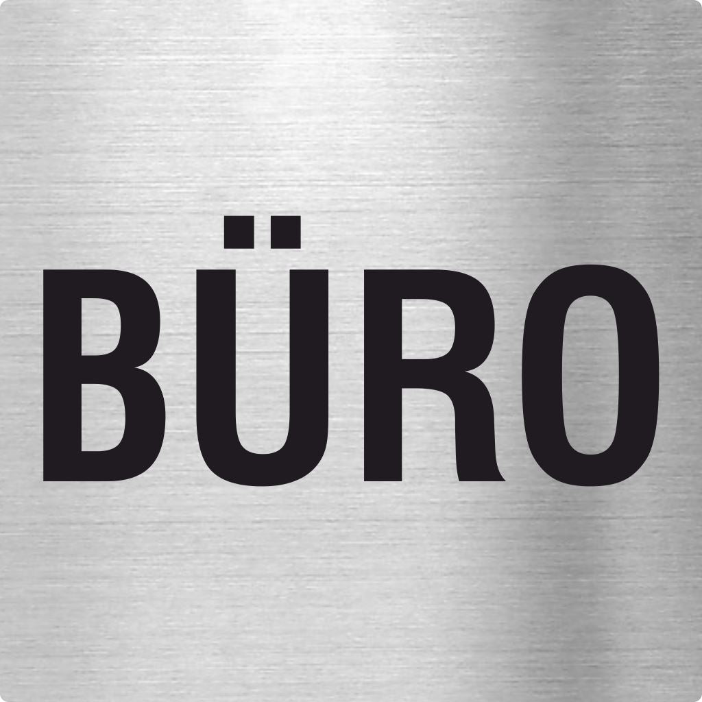 Pikto Büro Edelstahl Piktogramm Büro www.abstandshalter-online.com/ 70x70mm
