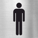 Piktogramme WC Herren Edelstahl Piktogramm WC Herren www.abstandshalter-online.com/ 70x70mm