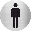 Piktogramme WC Herren Edelstahl Piktogramm WC Herren 1