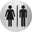 Piktogramme WC Damen/Herren Edelstahl 1