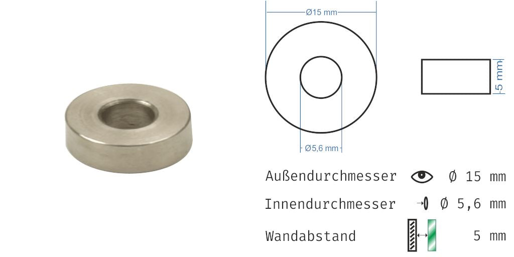 Distanzhülsen Basedow aus Edelstahl 110