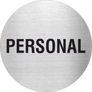 Pikto Personal Edelstahl Piktogramm Personal www.abstandshalter-online.com/ Ø60mm