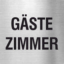 Pikto Gästezimmer Edelstahl Piktogramm Gästezimmer / 70x70mm
