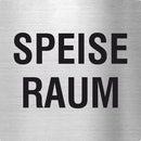 Piktogramm Speiseraum aus Edelstahl Piktogramm Speiseraum www.abstandshalter-online.com/ 70x70mm