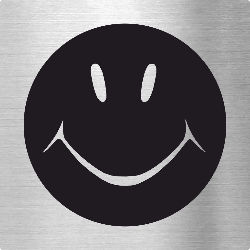 Piktogramm Smily aus Edelstahl Piktogramm Smily www.abstandshalter-online.com/ 70x70mm