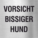 Piktogramm Vorsicht bissiger Hund aus Edelstahl Piktogramm Vorsicht bissiger Hund