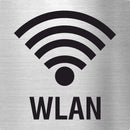 Piktogramm WLAN Pikto und Text aus Edelstahl Piktogramm WLAN Pikto und Text