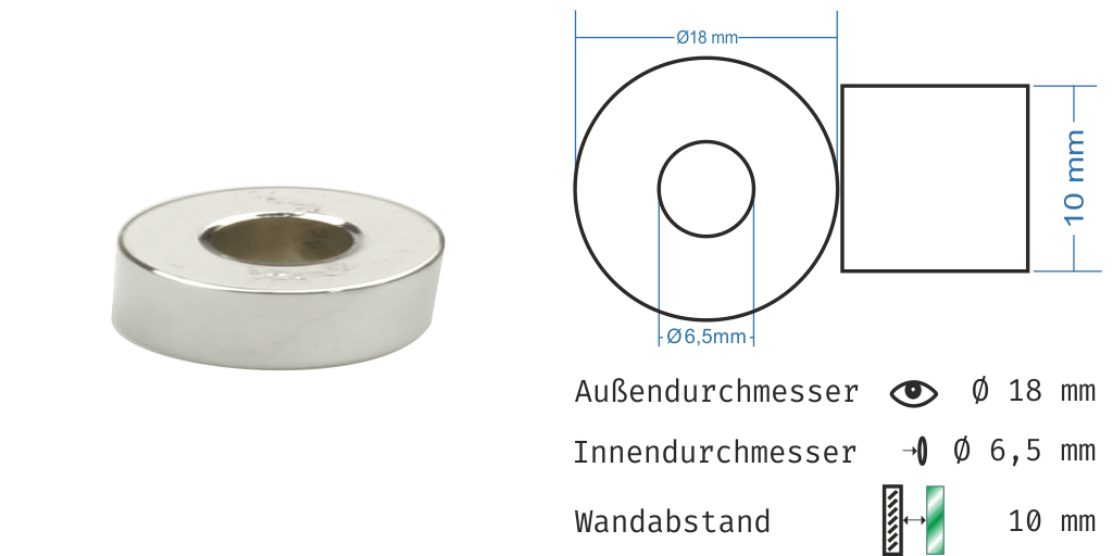 Distanzhülsen Glanz verchromt 111