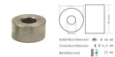 Distanzhülsen Basedow aus Edelstahl 1987
