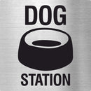 Piktogramm Dog Station aus Edelstahl Piktogramm Dog Station www.abstandshalter-online.com/ 70x70mm