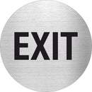 Piktogramm Exit aus Edelstahl Piktogramm Exit www.abstandshalter-online.com/ Ø60mm