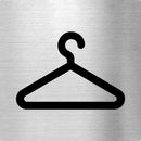 Piktogramm Gaderobe Pikto aus Edelstahl Piktogramm Gaderobe Pikto