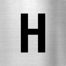 Piktogramme WC H aus Edelstahl Piktogramm WC H www.abstandshalter-online.com/ 70x70mm
