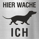 Piktogramm Hier wache ICH aus Edelstahl Piktogramm Hier wache ICH