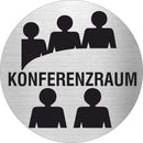 Piktogramm Konferenzraum aus Edelstahl Piktogramm Konferenzraum