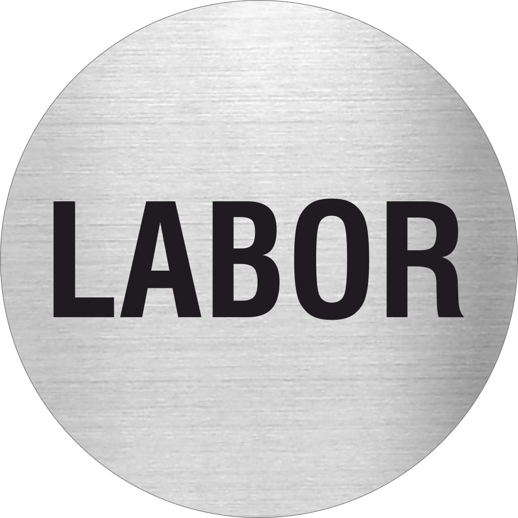 Piktogramm Labor aus Edelstahl Piktogramm Labor www.abstandshalter-online.com/ Ø60mm