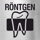 Piktogramm Röntgen Zahnarzt aus Edelstahl