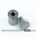 Abstandshalter mit Madenschraube - Ø 30 mm WA: 20 / 30 / 40mm aus Edelstahl - Ziehten Abstandshalter Ziehten mit Inbus Klemmbereich 5-18mm abstandshalter-online.com