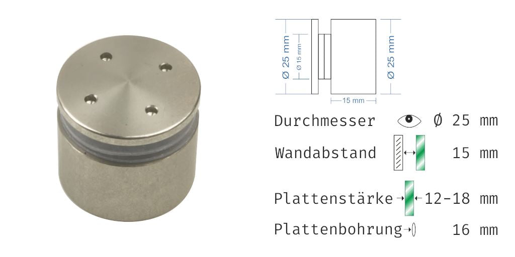 Abstandshalter Bargum mit Linksgewinde 14