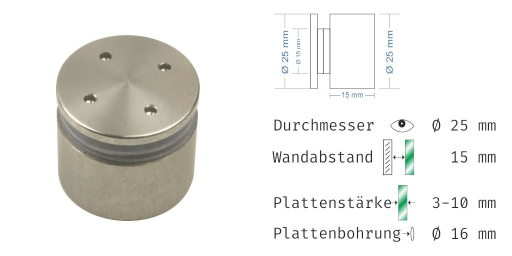 Abstandshalter Bargum mit Linksgewinde 12