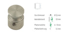 Abstandshalter mit Madenschraube für 5 bis 10 mm 13