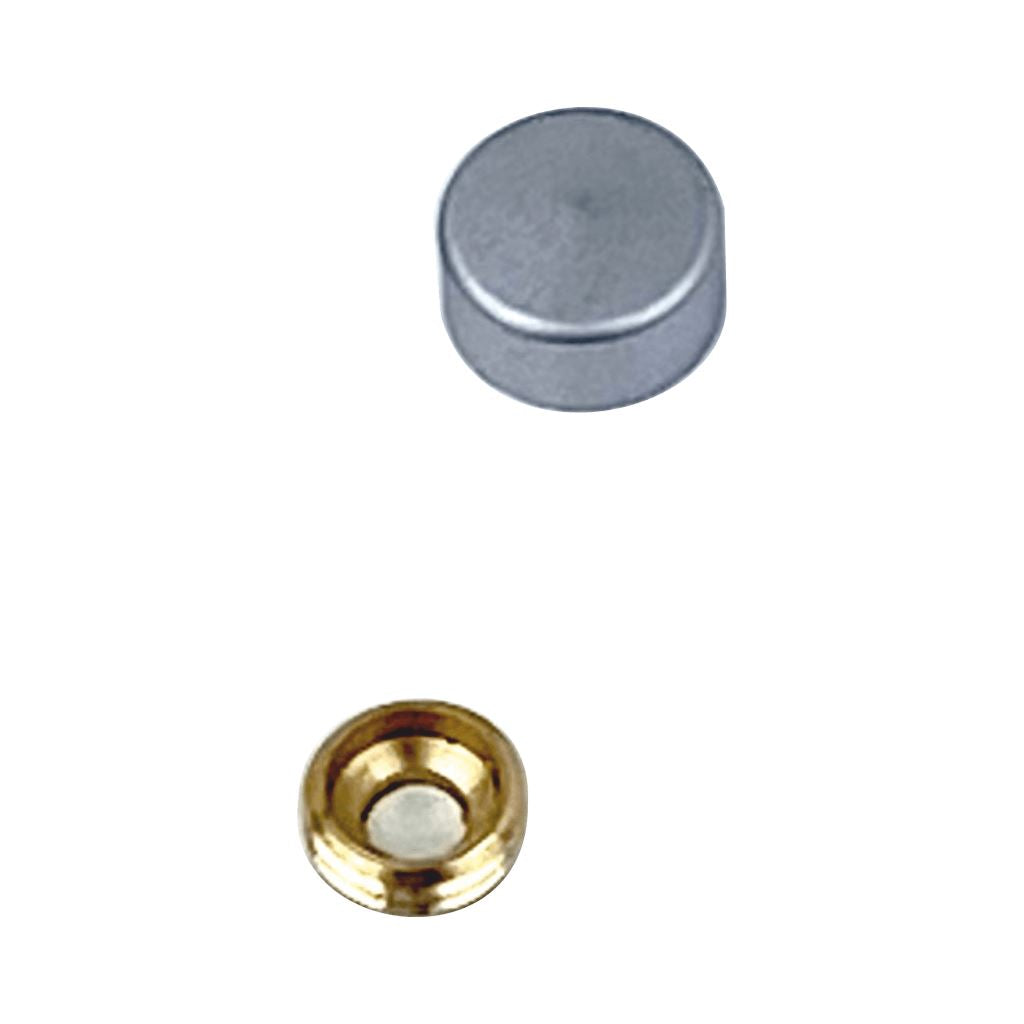 Schraubenkappen Besdorf Matt verchromt 12