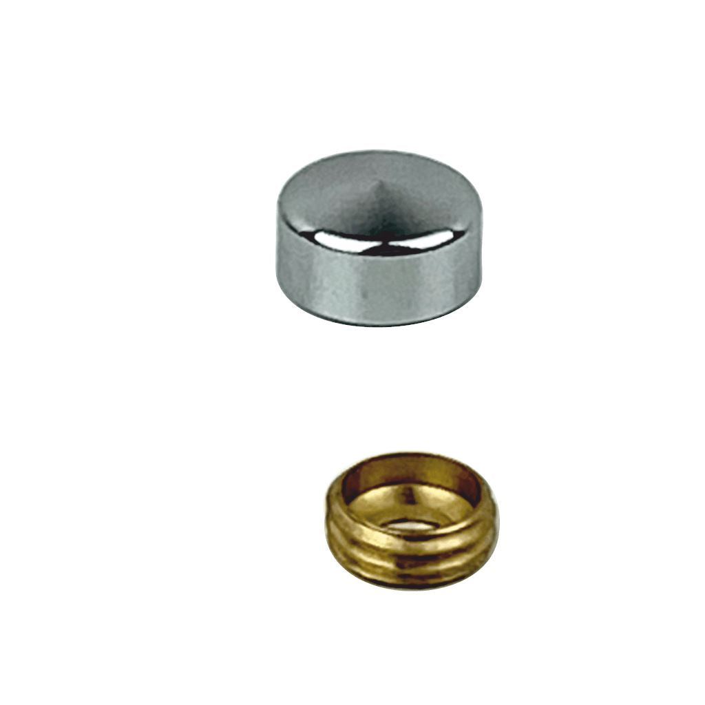 Schraubenkappen Besdorf Glanz verchromt 12