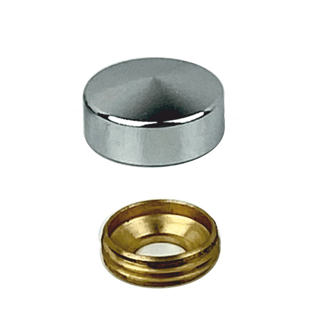 Schraubenkappen Besdorf Glanz verchromt 14