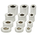 Distanzhalter Glanz verchromt 1